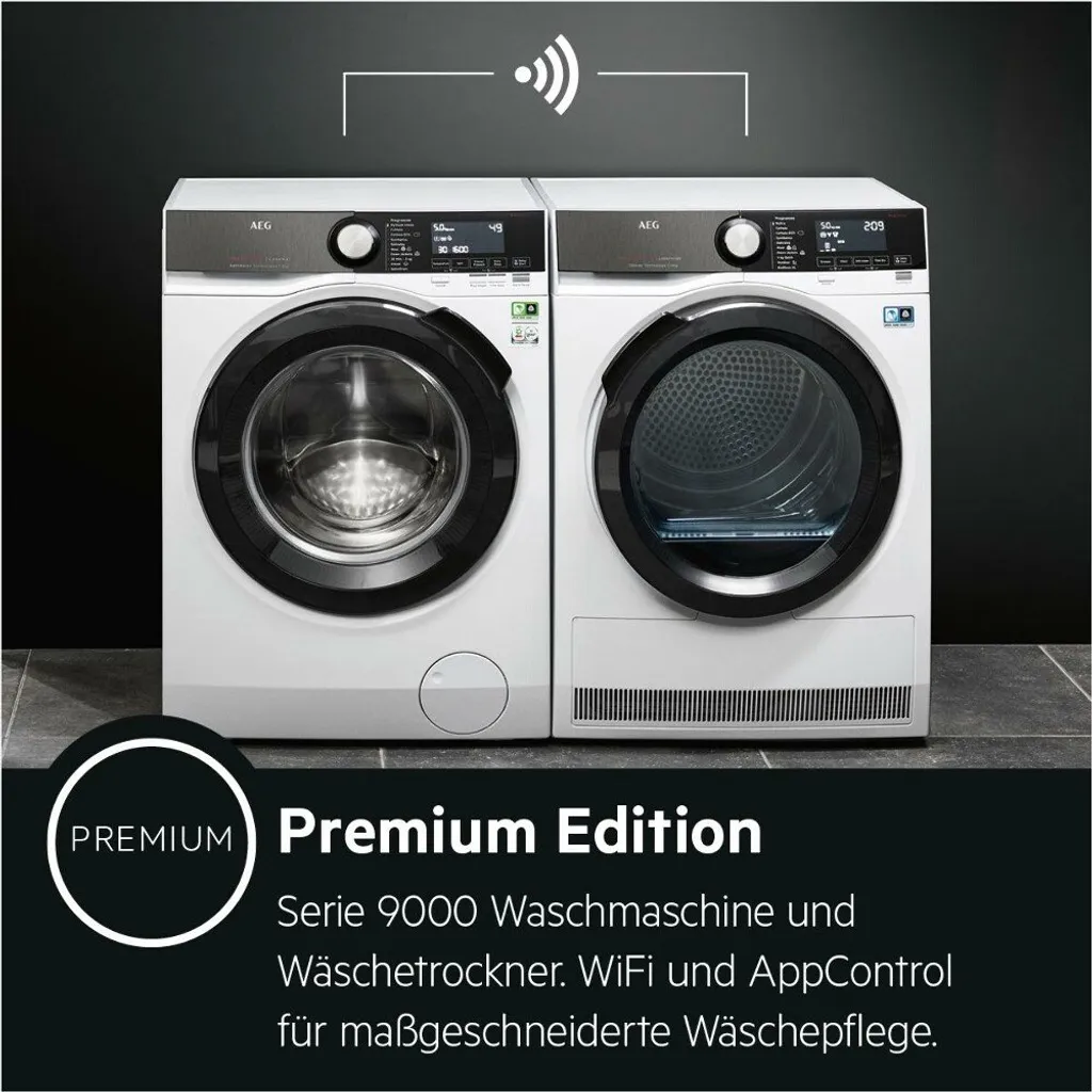 AEG L9FSP8699 Waschmaschine Frontlader Freistehend 9 Kg Vollwasserschutz – Bild 6