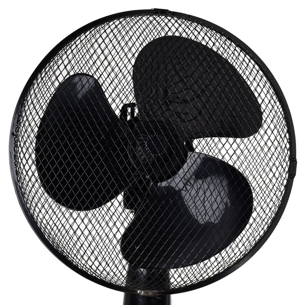 LEX XXL Tischventilator Ventilator Ø30 Cm, 3 Geschwindigkeiten, Oszillation, 50cm, Farbe:Schwarz – Bild 4