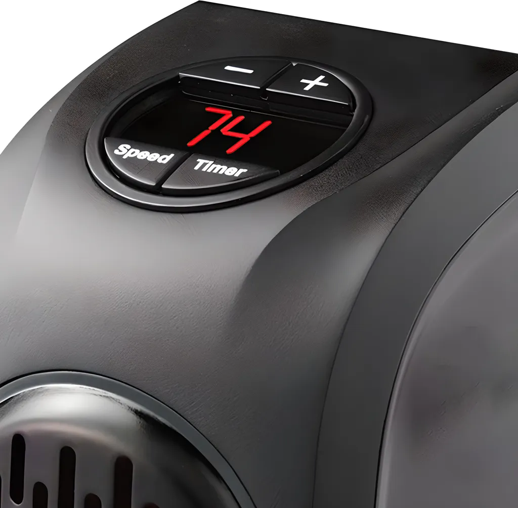 350W Steckdosen Heizlüfter Mini Heizung Elektroheizer Keramik Heizgerät Energiesparend Lufterhitzer Plug Heater Energie Sparen 220V Schwarz Retoo – Bild 14