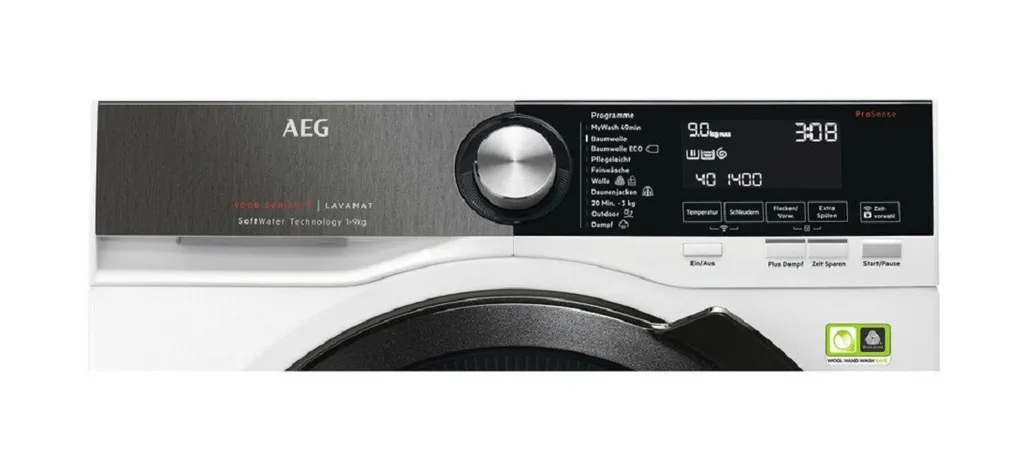 AEG L9FSP8699 Waschmaschine Frontlader Freistehend 9 Kg Vollwasserschutz – Bild 2
