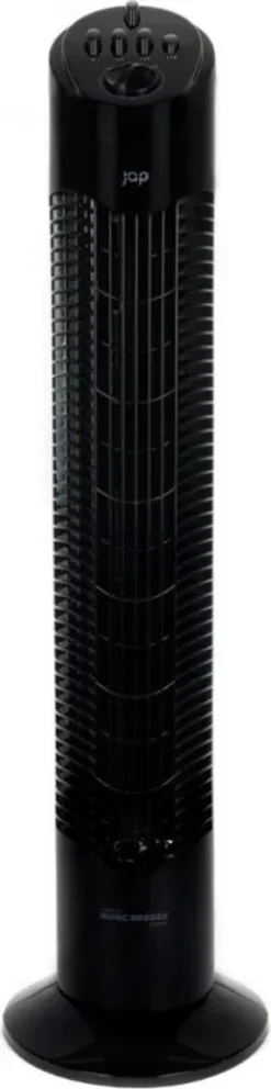 JAP Quebec Oszillierender Leise Turmventilator - 3 Geschwindigkeitsstufen - Drehend - Säulenventilator Mit Timer - Weiß