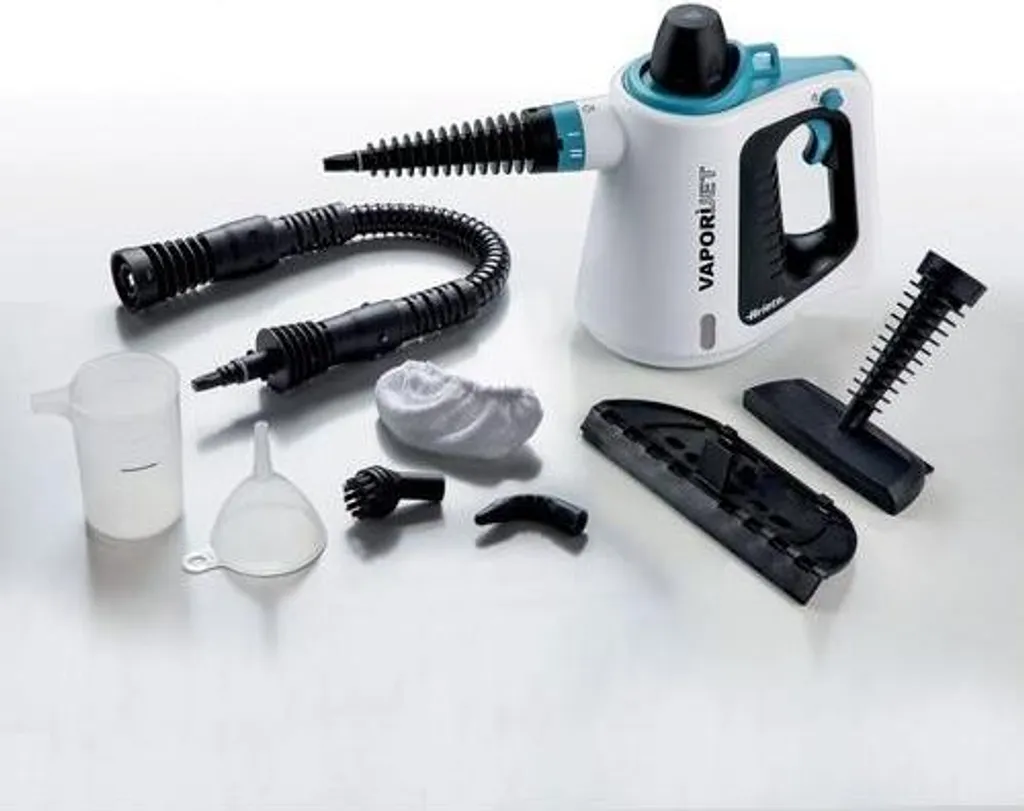 Ariete 4137, Tragbarer Dampfreiniger, 0,25 L, Schwarz, Türkis, Weiß, Tasten, Flexibel, 3 M – Bild 2