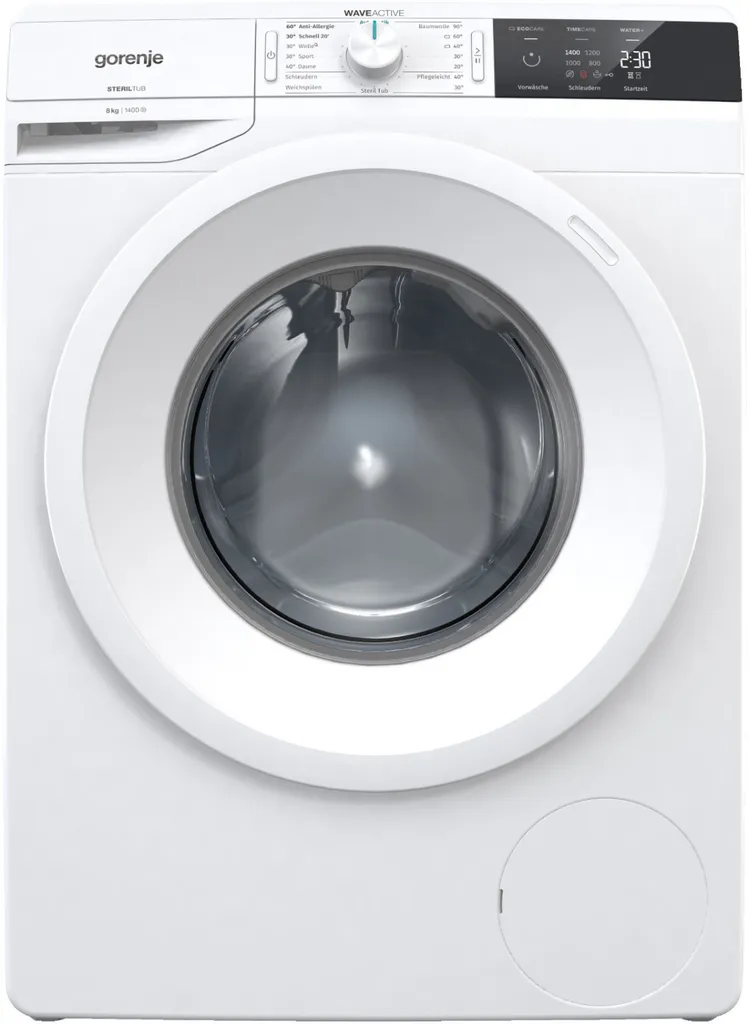 Gorenje WE843P Waschmaschine - 8 Kg Fassungsvermögen - LED-Display - AquaStop - Weiß - WaveActive Trommel - Kindersicherung – Bild 5