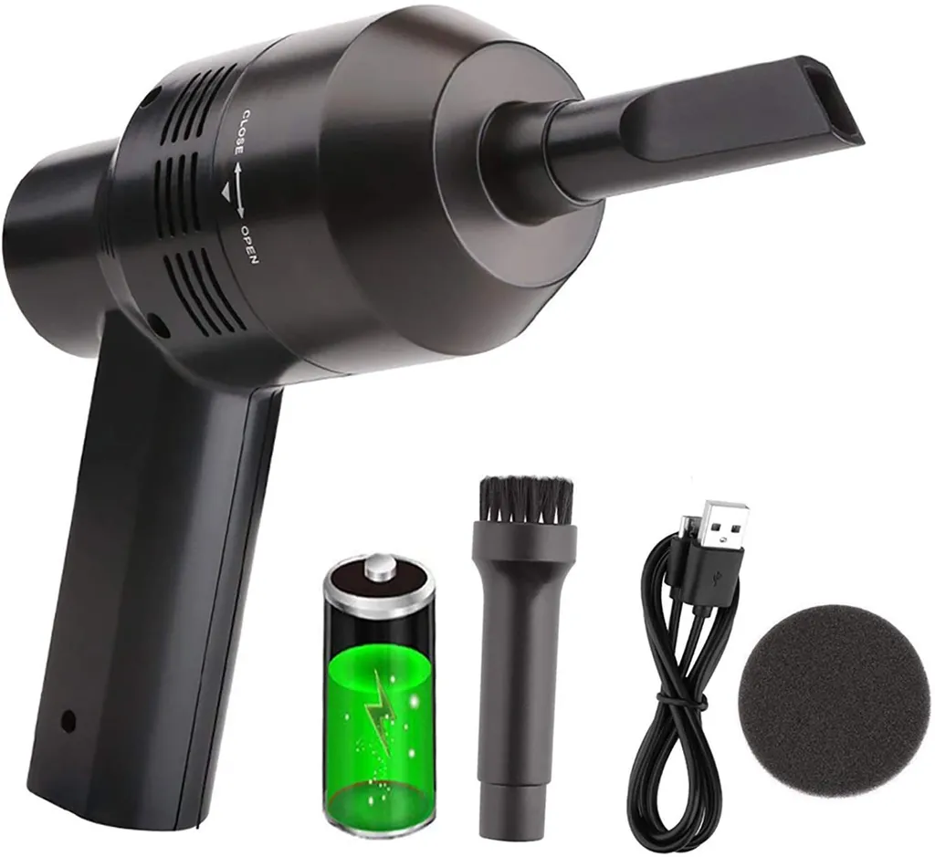 Elektrischer Staubsauger, Luftstaubsauger Leistungsstarkes Gebläse Alternative Druckluftspray Tastaturreiniger Für PC, Laptop, Sofa – Bild 3