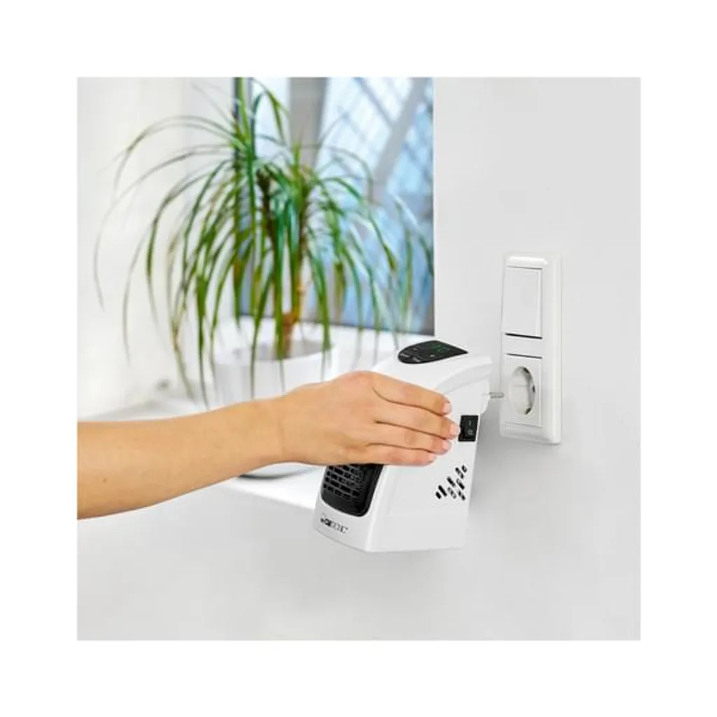 Clatronic HL 3738 Mobiler Steckdosen-Heizlüfter Mit 2 Gebläsestufen, Hochwertiges PTC-Heizelement, LED-Display-und Kontrollleuchte – Bild 6
