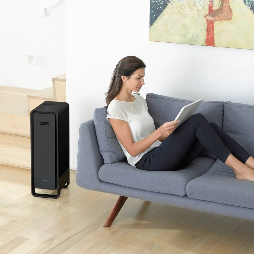 BRAUN Luftreiniger BFD104BE2 SCAN & CLEAN Raumgröße: 129 M² Dreifachfiltrierungssystem Schwarz – Bild 4