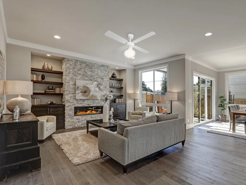 Bestron Deckenventilator Mit Beleuchtung, 3 Geschwindkigkeitsstufen & Großer Flügelspannweite Von Ø102 Cm, 50 W, Farbe: Ahorn/Weiß – Bild 2