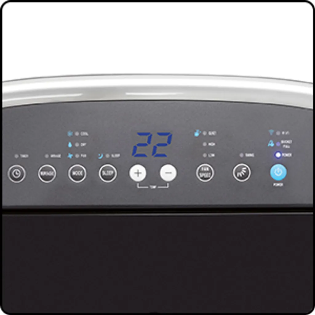 Clatronic Mobile Klimaanlage/Klimagerät (smart Home) CL 3750; Amazon Alexa & Google Assistant; 12.000 BTU/h 3in1 Kühlen, Mit Abluftschlauch; Fernbedienung; Weiß – Bild 7