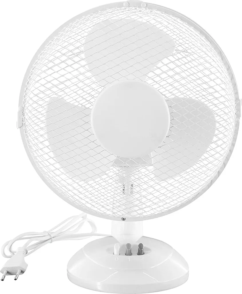 Tischventilator VT 33058 We | Ventilator | Kunststoff | 30 W Leistung | Weiß