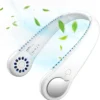 Tragbarer Halsventilator Nackenventilator Tragbare Ventilator Für Outdoor USB Fan Miniventilator Halsventilator（Weiß）