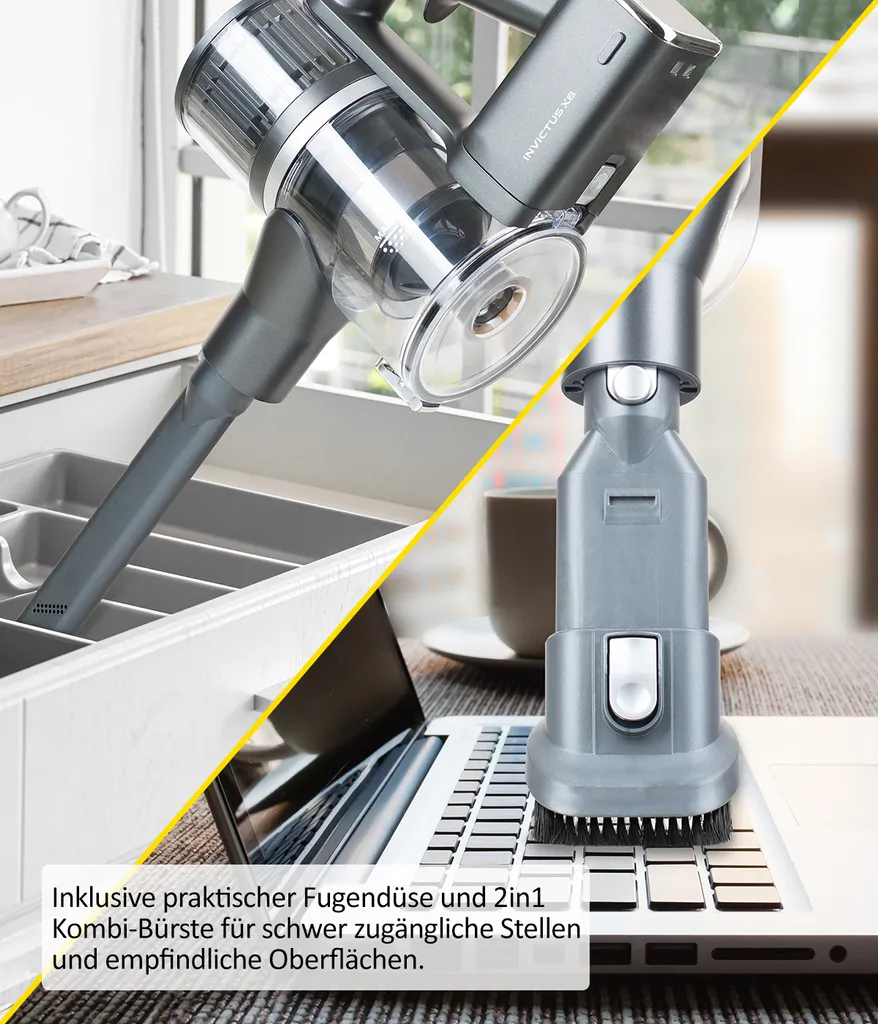 Genius INVICTUS X8 Akkustaubsauger | Set 12-tlg. – Bild 6