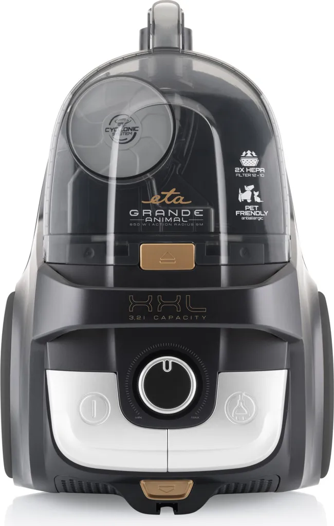 ETA GRANDE ANIMAL Beutelloser Staubsauger ETA222390000, 850W, 2 X HEPA Filtr, DermoPet-Aufsatz, ECO Motor, 360 ° Drehbares Rad – Bild 3