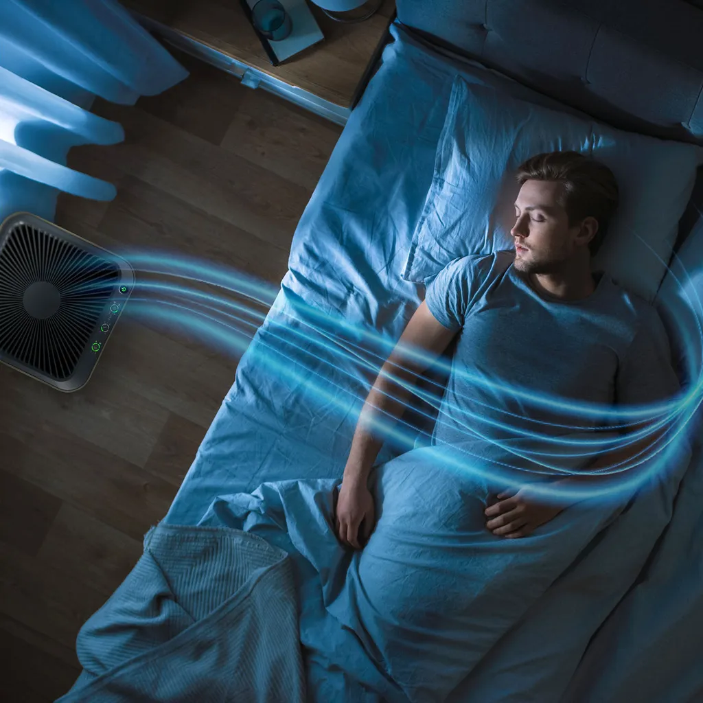 Genius Invictus Air Luftreiniger | Reinigt 400m3/h | Entfernt 99,95% Viren, Staub Und Für Allergiker Durch HEPA-Filter | Einstellbarer Timer | Luftqualitätsanzeige – Bild 3