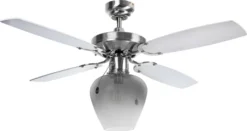 Nino Leuchten Deckenventilator FRANCO 4 MDF-Blätter, Vertstellbar, 68050101