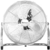 Pro Breeze 50 Cm Bodenventilator Aus Chrom, Ventilator Mit 3 Geschwindigkeitsstufen Und Verstellbaren Ventilatorkopf - Windmaschine Für Fitnessstudio Oder Werkstatt