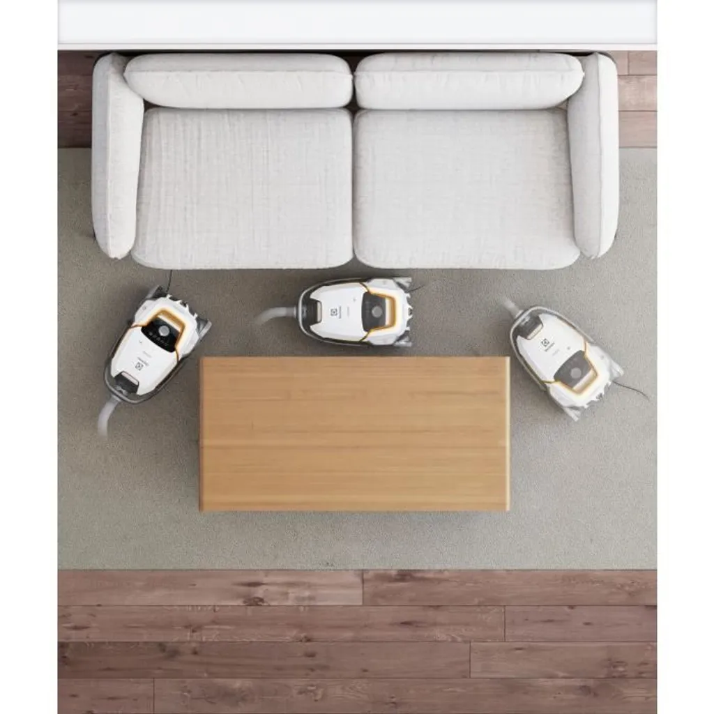 ELECTROLUX EUOC93IW - Kanistersauger Mit Beutel - Leise 66db - XL Kapazität 5L - Radius 12m - 3in1 Zubehör - Weiß – Bild 4