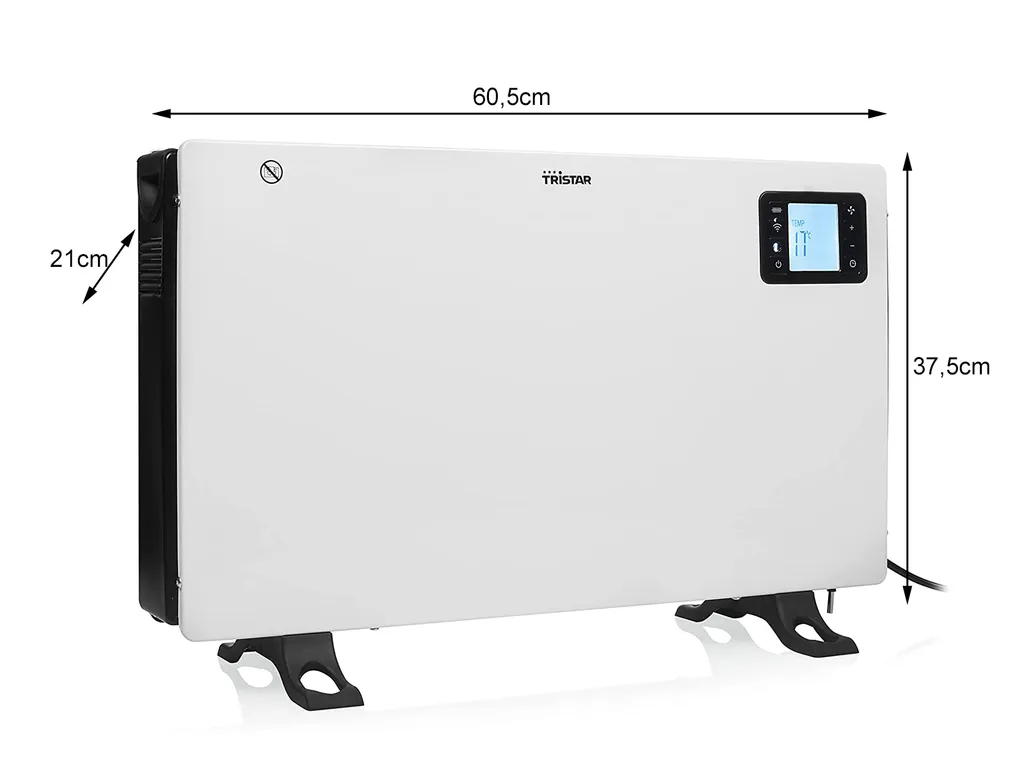 Tristar KA-5819, Elektrischer Konvektor-Raumheizer, 1,35 M, IP00, Indoor, Flur, Schwarz, Weiß – Bild 3