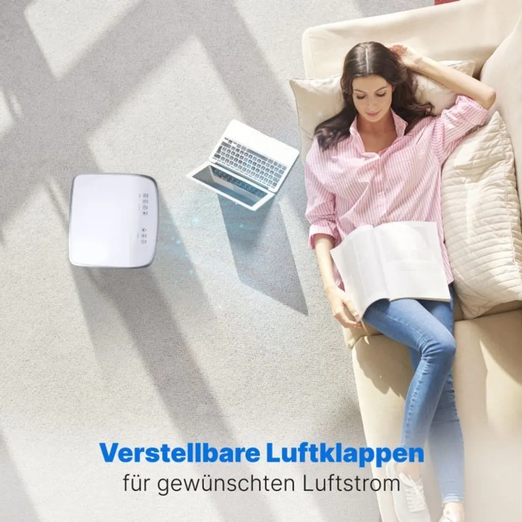 Bomann® Klimaanlage, 3in1 Klimagerät Zum Kühlen, Entfeuchten Und Ventilieren, Mobiles Klimagerät Leise Mit 7.000 BTU Kühlleistung, Mobile Klimaanlage Mit Abluftschlauch Und Timer, CL 6061 CB – Bild 5