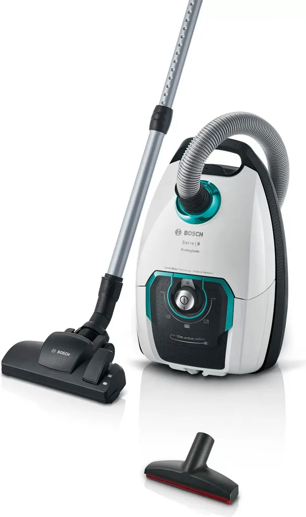 Bosch Serie 8 BGL8XHYG, Trommel-Vakuum, Trocken, Staubbeutel, 5 L, Allergie-Filter, 69 DB