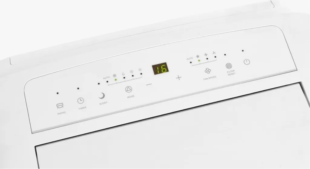 GUTFELS Klimagerät CM 61247 We | Mobiles Klimagerät | 12000 BTU / 3,4 KW Kühlleistung | 1450 W Leistung | Weiß – Bild 2