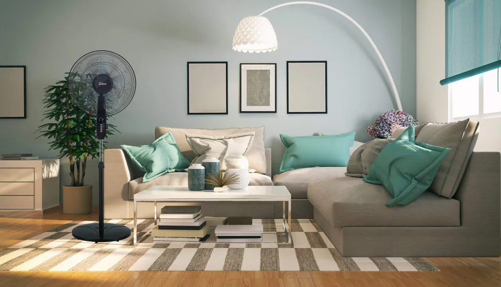 Zilan Standventilator Mit Fernbedienung | LED-Display | 8h Timer | 3 Geschwindigkeitsstufen | Oszilierender Ventilator | Windmaschine | 40 Cm | Oszilierend | 60 Watt – Bild 7