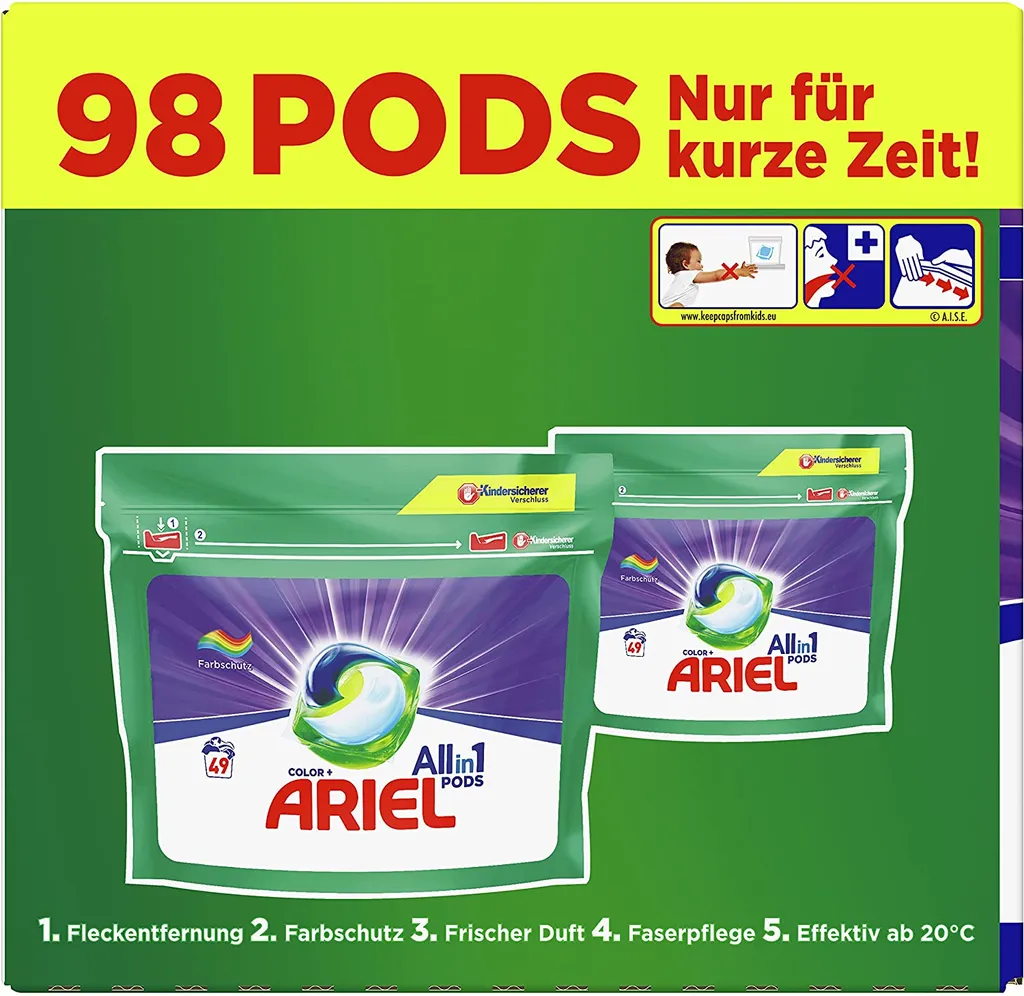 Waschmitteltabs P&G Ariel All In 1 Pods Universal 98 WL
