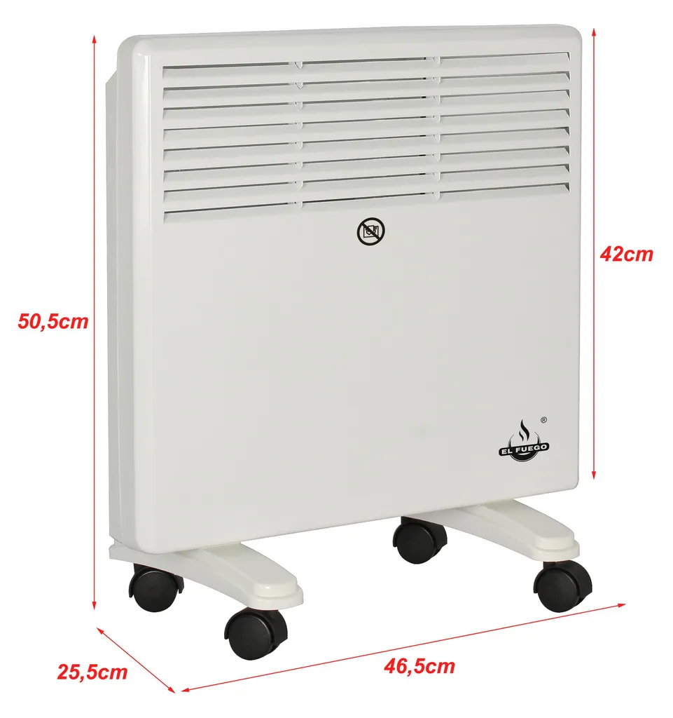 El Fuego Mobiler Heizkonvektor AY4951 1000 W – Bild 3