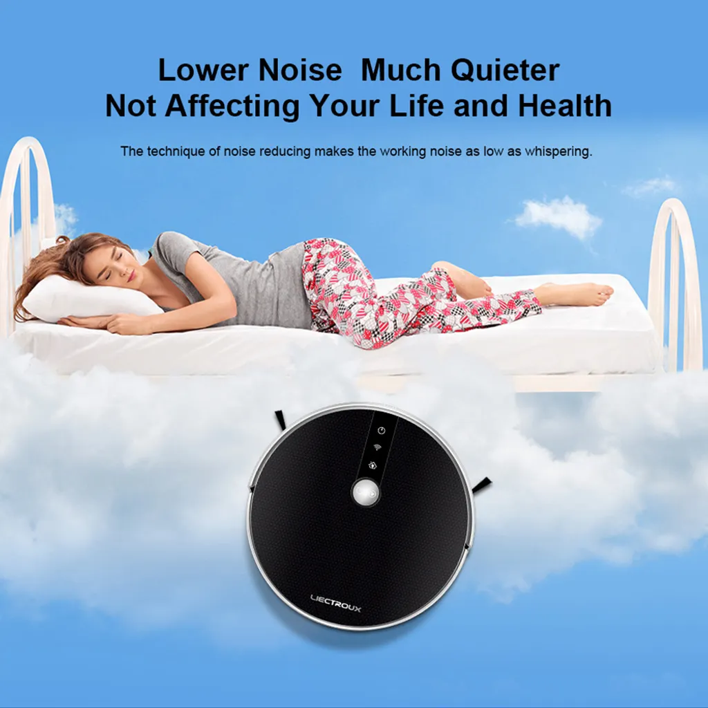 LIECTROUX C30B Automatischer Roboter-Staubsauger 5000Pa Starke Saugleistung Intelligente Dynamische Navigation APP-Fernbedienung Intelligentes Nasswischen Sprachsteuerung Kompatibel Mit Alexa Google Assistant – Bild 11