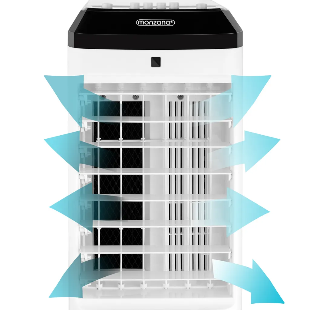 Monzana Luftkühler MZ401 3in1 4l Inkl 3 Stufen Ventilator Luftkühler Luftbefeuchter Ionisator Aircooler Klimagerät – Bild 5