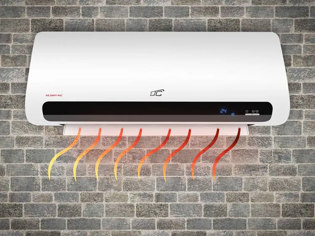 Luftschleier- Heizlüfter Wandheizlüfter 2200W Mit Keramik-Heizung Und Fernbedienung LTC LXWT14 – Bild 2