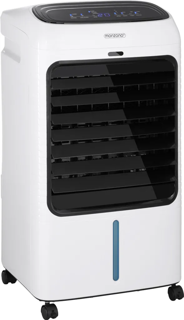 Monzana Luftkühler MZ804 4in1 Fernbedienung 8L Tank Timer Mobil Luftbefeuchter Ventilator Klimaanlage Ionisator Luftkühler LED Display Aircooler Klimagerät