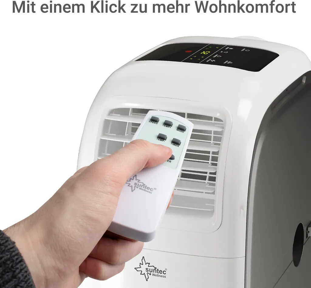 SUNTEC Mobiles Lokales Klimagerät Transform 10.500 Eco R290 | Für Räume Bis 46 M2 | Inkl. Abluftschlauch | Kühler Und Entfeuchter Mit ökologischem Kühlmittel R290 | 10.500 BTU/h – Bild 11