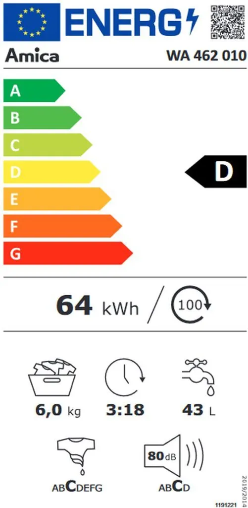 Amica - WA 462 010 - Waschmaschine - Raumsparmodel - 6 Kg – Bild 2
