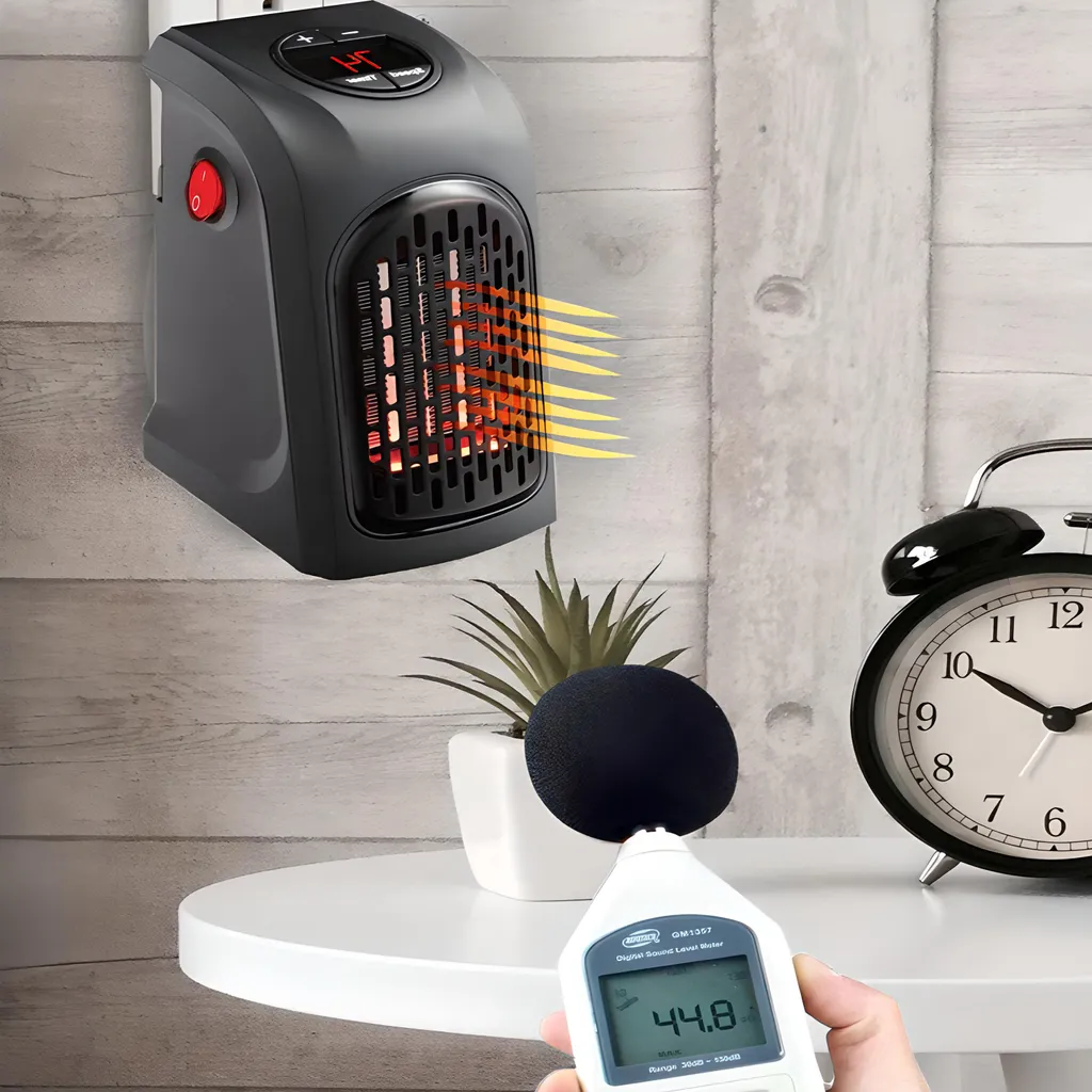 350W Steckdosen Heizlüfter Mini Heizung Elektroheizer Keramik Heizgerät Energiesparend Lufterhitzer Plug Heater Energie Sparen 220V Schwarz Retoo – Bild 10