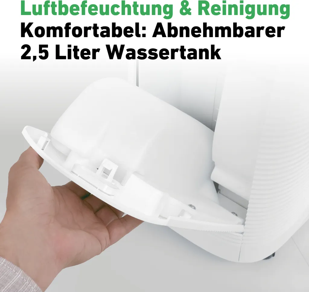 IDEAL (2in1) Luftreiniger Und Luftbefeuchter AP35H Mit HEPA Filter Und Geruchsfilter Für Saubere Und Optimal Befeuchtete Raumluft Bis 45m² Gegen Feinstaub, Pollen, Allergene, Bakterien - Für Zuhause – Bild 3