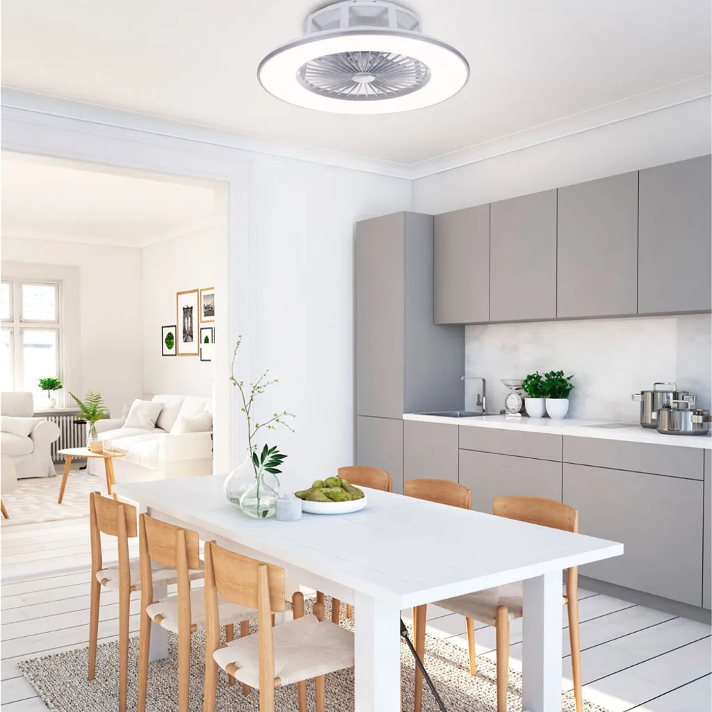 Selltec LED Deckenlampe Ventilator AIR 3 Stufen, Dimmbar, Fernbedienung CCT, Wohnzimmer Wohnzimmer, Schlafzimmer, Kinderzimmer 14646055 – Bild 3