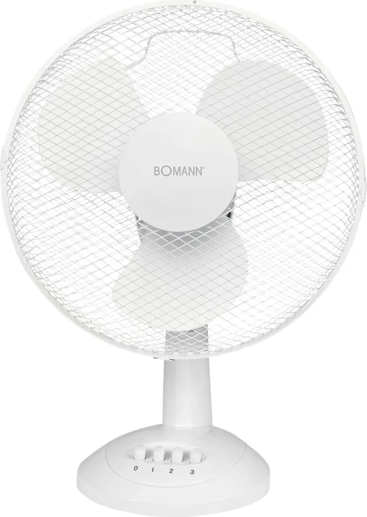Bomann Tischventilator VL 1138 CB 30cm 40W Weiß