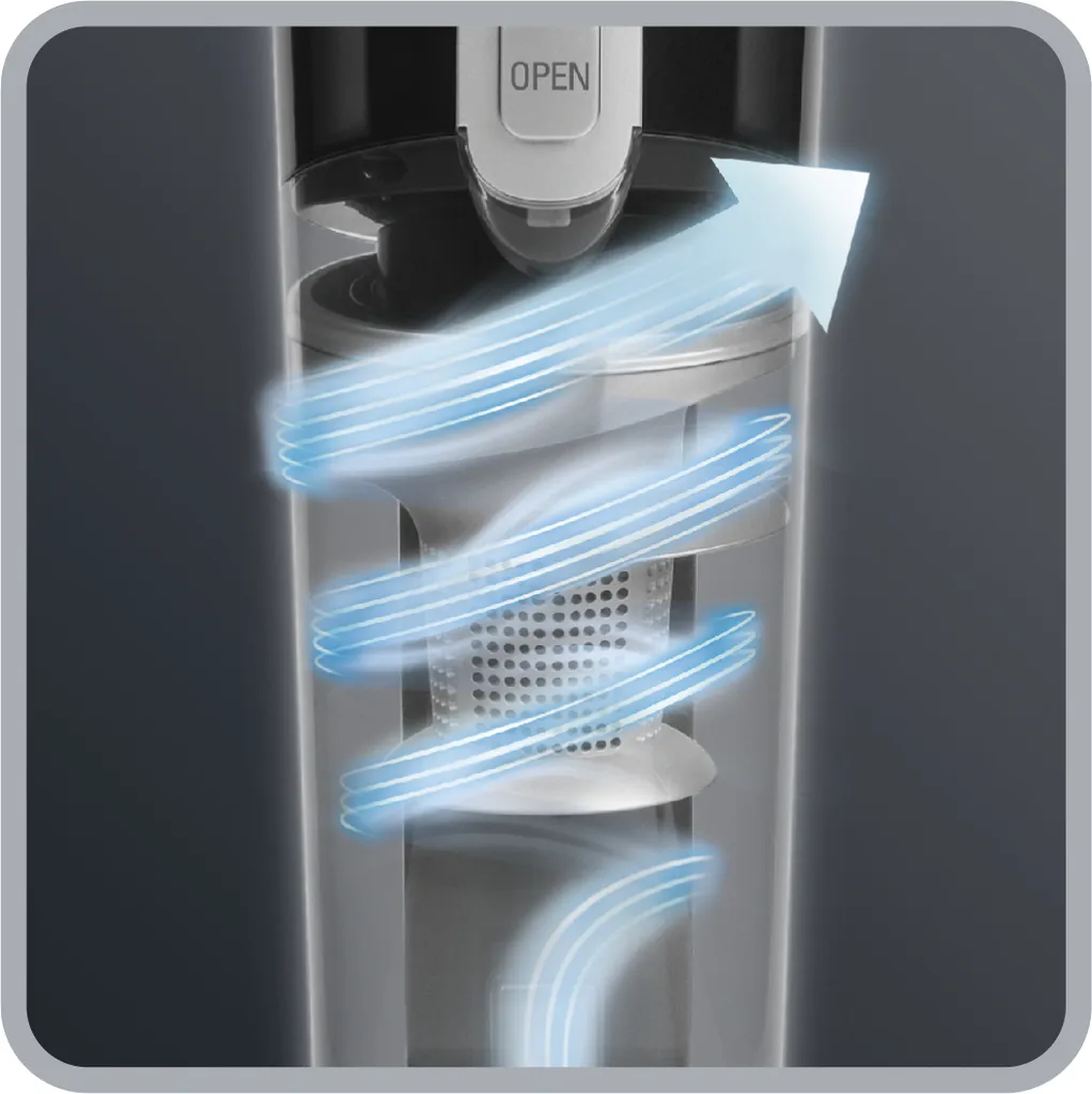 Rowenta Akku-Stielsauger RH6545Wh Air Force Light - Farbe: Schwarz Glänzend - 14,4V (Lithium-Ionen-Technologie) – Bild 4