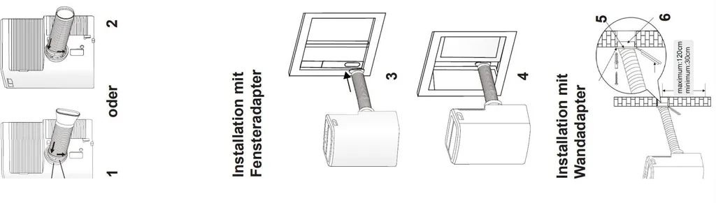 Fakir AC90 Klimagerät, Max. Raumgröße: 85 M³, 9.000 BTU/h – Bild 4