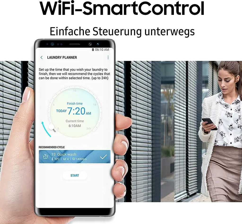 Samsung WW5100T, Frontlader, 9 Kg, B, 72 DB, 1400 RPM, A – Bild 15