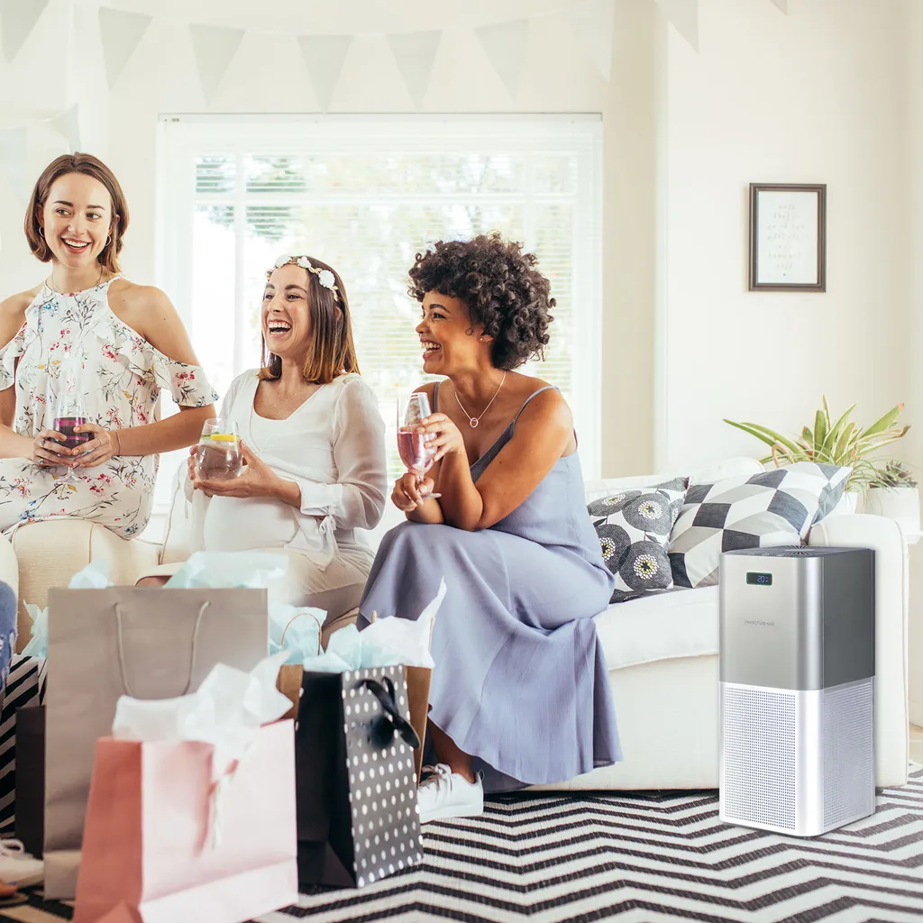 Genius Invictus Air Luftreiniger | Reinigt 400m3/h | Entfernt 99,95% Viren, Staub Und Für Allergiker Durch HEPA-Filter | Einstellbarer Timer | Luftqualitätsanzeige – Bild 7