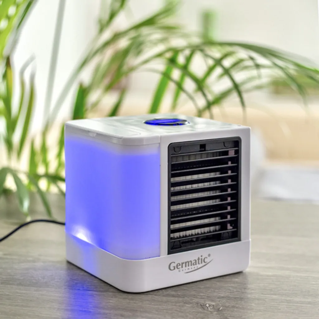 Cepewa Mini Klimaanlage,USB Stromanschluß,Luftkühler,7 LED Farbstufen – Bild 9