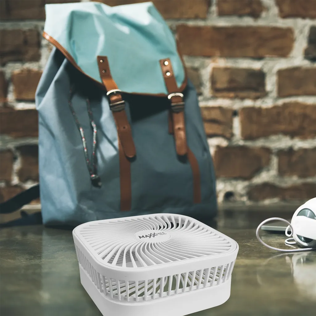 MAXXMEE Akku-Ventilator Klappbar - Für In- Und Outdoor - Weiß MAXXMEE Akku Ventilator Klappbar Outdoor Standventilator Windmaschine Luftkühler – Bild 8