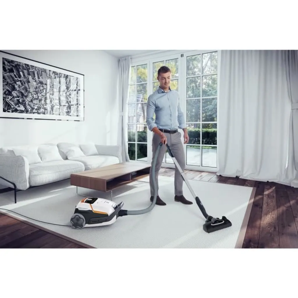 ELECTROLUX EUOC93IW - Kanistersauger Mit Beutel - Leise 66db - XL Kapazität 5L - Radius 12m - 3in1 Zubehör - Weiß – Bild 3