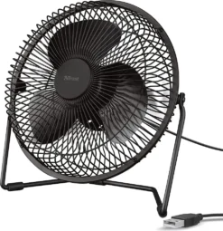 Trust Blaze USB-Kühllüfter, Einstellbare Geschwindigkeit, 120 Cm Kabel - Schwarz