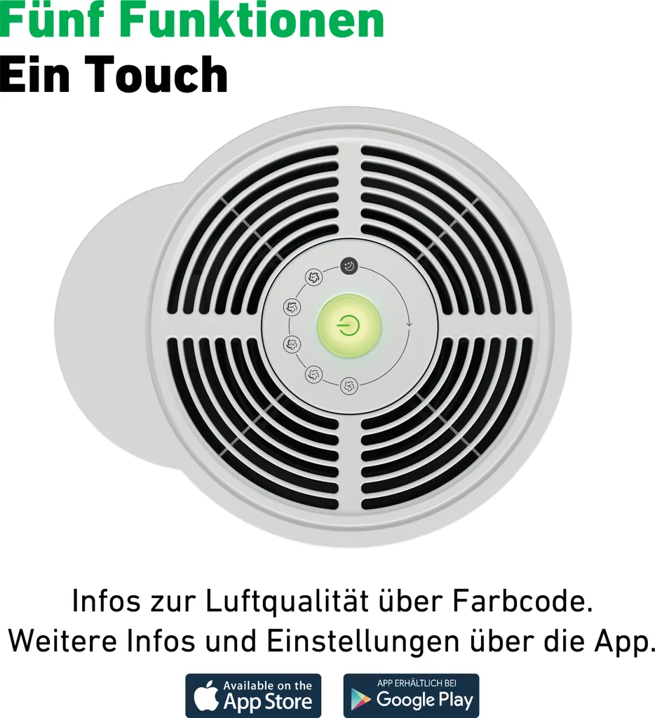 IDEAL - Luftreiniger AP40 PRO Bis 50m² | Germany | HEPA Filter Und Aktivkohlefilter, CADR 434 M³/h, 99,99% Filterleistung (Feinstaub, Allergene, Pollen, Bakterien, Zigarettenrauch, ...) – Bild 2