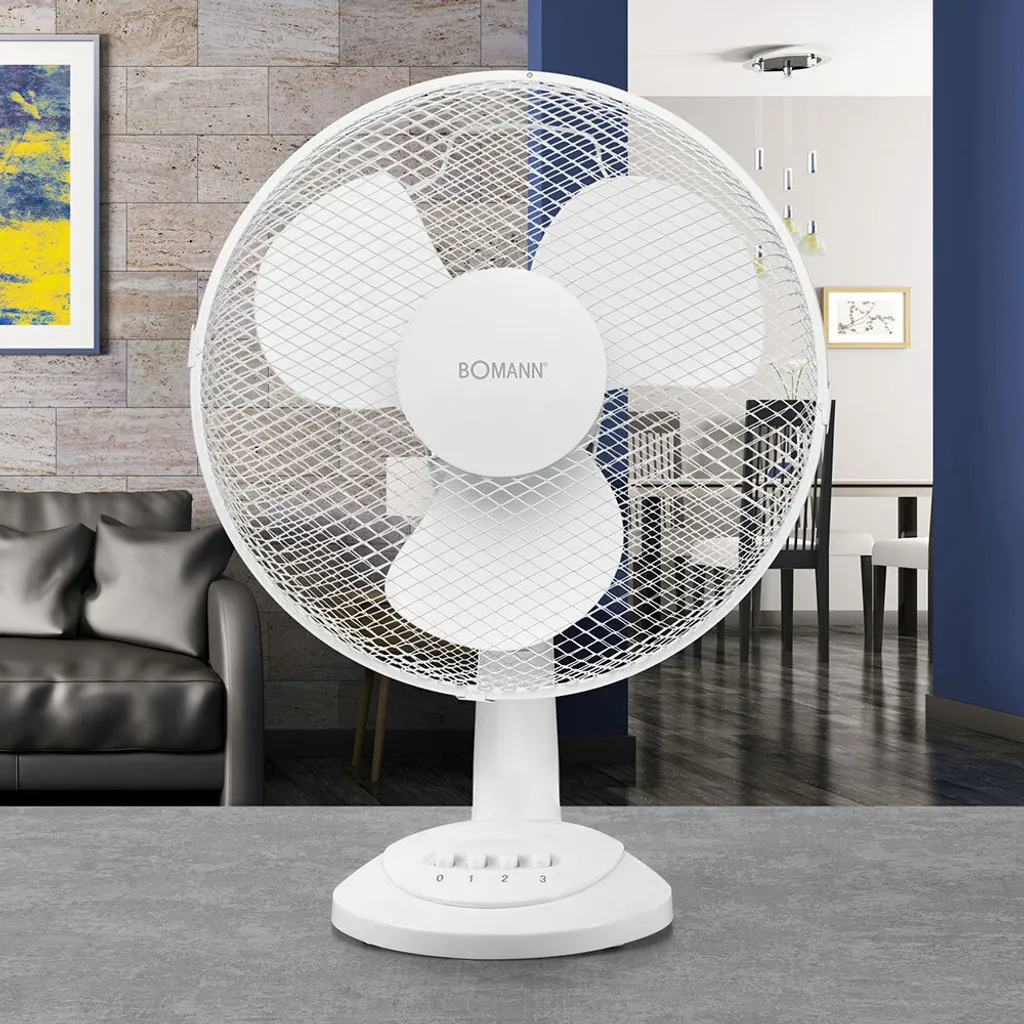 Bomann Tischventilator VL 1138 CB 30cm 40W Weiß – Bild 8
