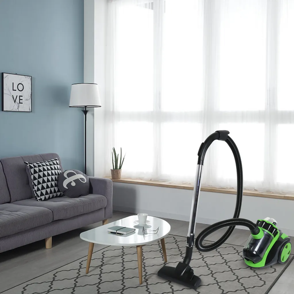 EINFEBEN Staubsauger Efficiency Bodenstaubsauger Zyklon Beutellos 900 Watt Beutel Grün – Bild 6