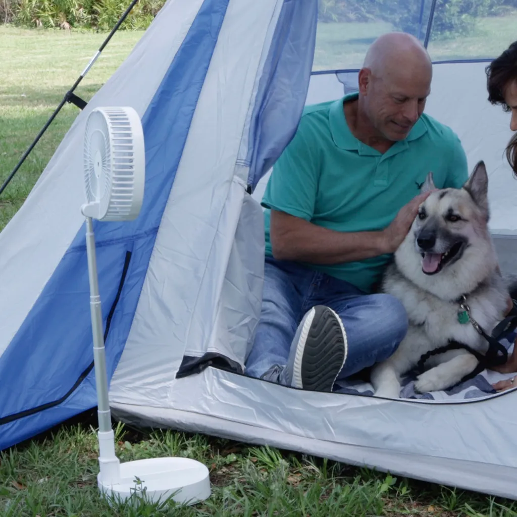 Starlyf® Foldable Fan – Wiederaufladbarer, Kabelloser Und Zusammenklappbarer Ventilator, Akkubetrieb Mit 3 Geschwindigkeiten, 2in1 - Tischventilator Und Standventilator – Aus Der TV Werbung – Bild 10