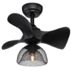 Globo Lighting JACKIE Deckenventilator Metall Schwarz Matt, 1xE27, 03560